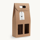 2 Bottle Kraft Wine Gift Box