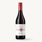 Calusari Pinot Noir wine bottle on a white background