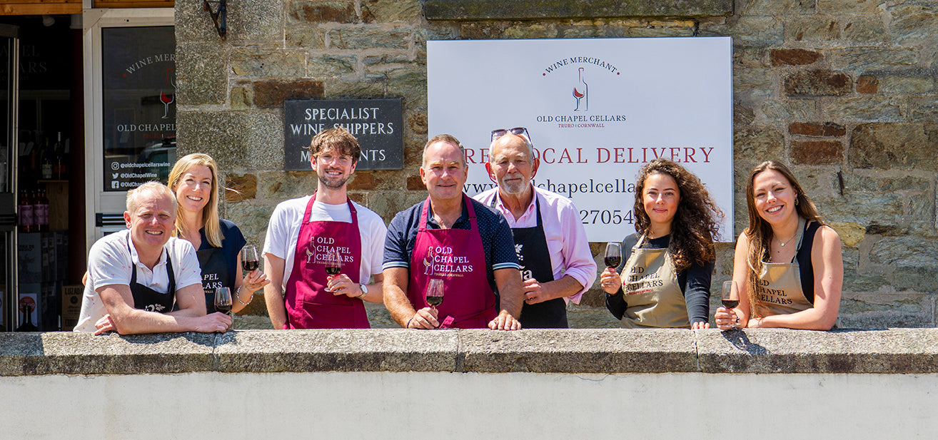 The Old Chapel Cellars team group photo shot