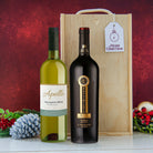 Red & White Wine Gift Set in Wooden Box – £35